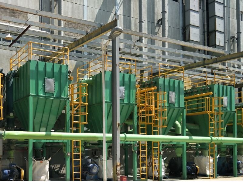 Woodworking baghouse dust collector installed for furniture factory dust collection