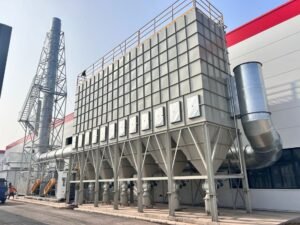 Baghouse dust collector system for industrial dust filtration in cement and heavy industries