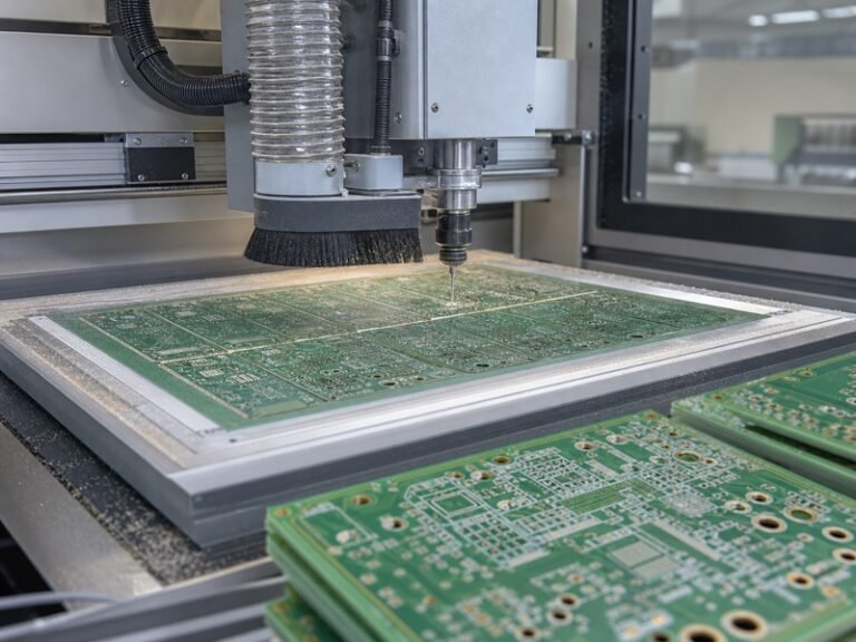 PCB circuit board routing machine with fine dust control in electronics manufacturing