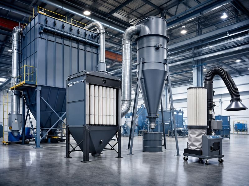 Industrial dust collector equipment from different manufacturers