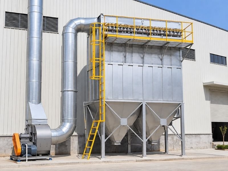 Corrosion-resistant stainless steel baghouse dust collector for industrial dust collection