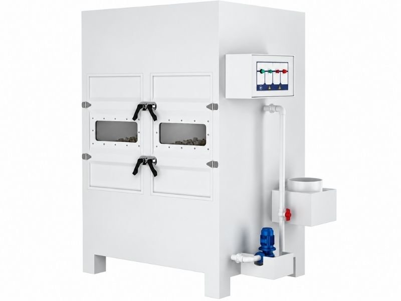 SW series wet industrial dust collector with water circulation and collection system